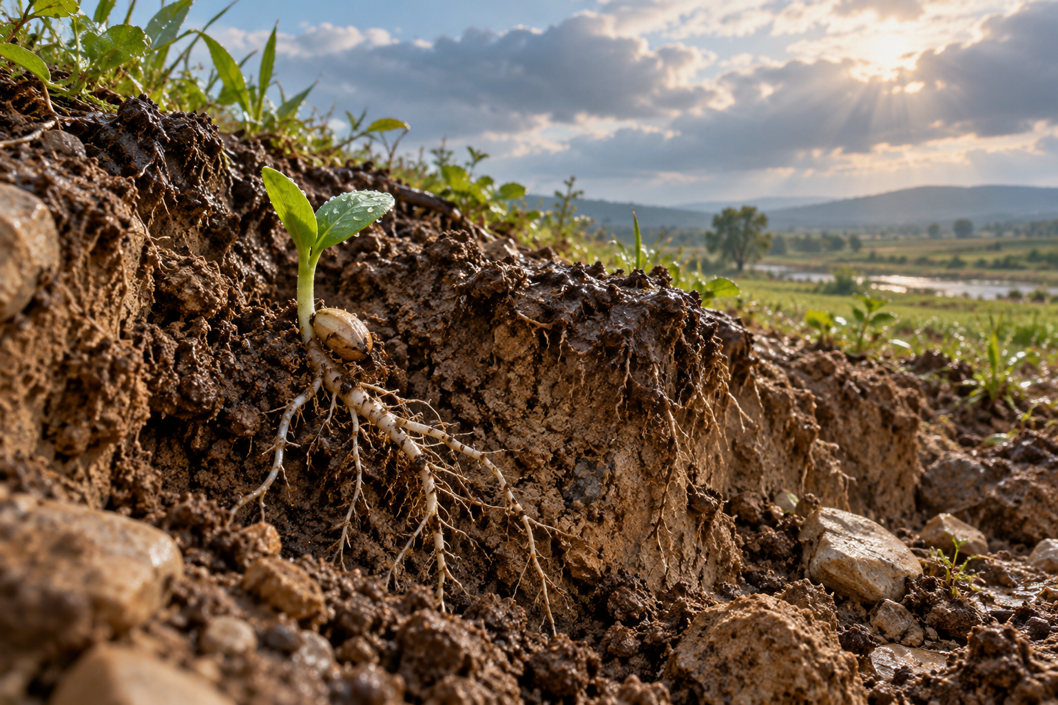 Growth beneath and above the earth evokes the signs and knowledge described in 34:1–9.