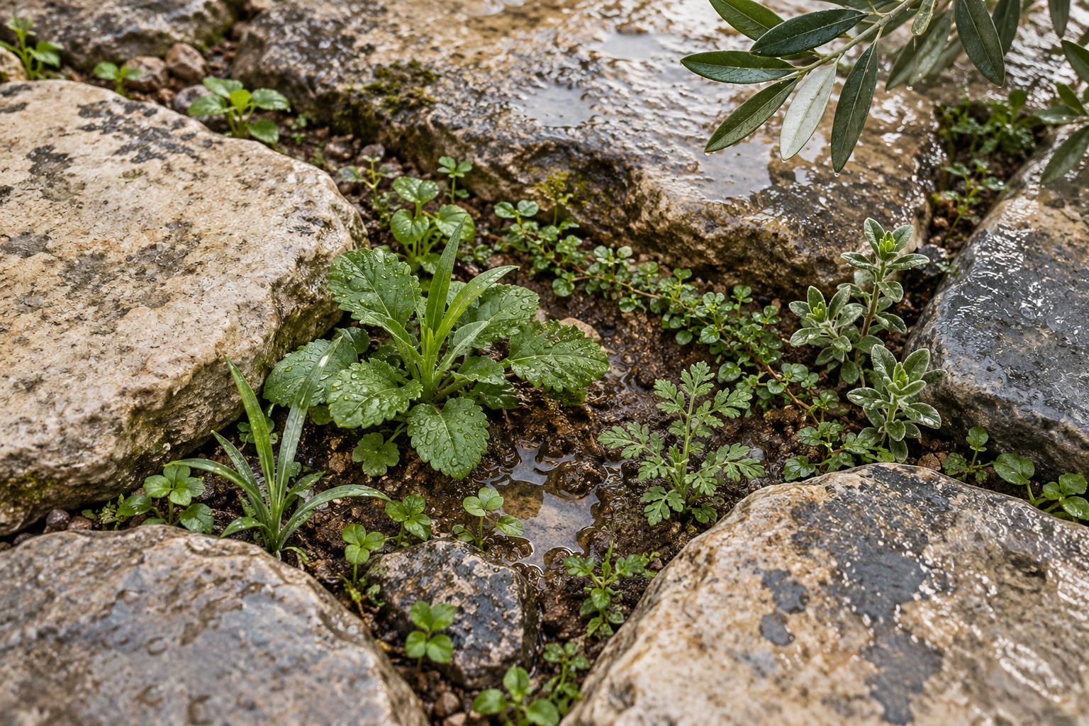 New growth evokes the opening invitation to notice the earth in 26:1–9.